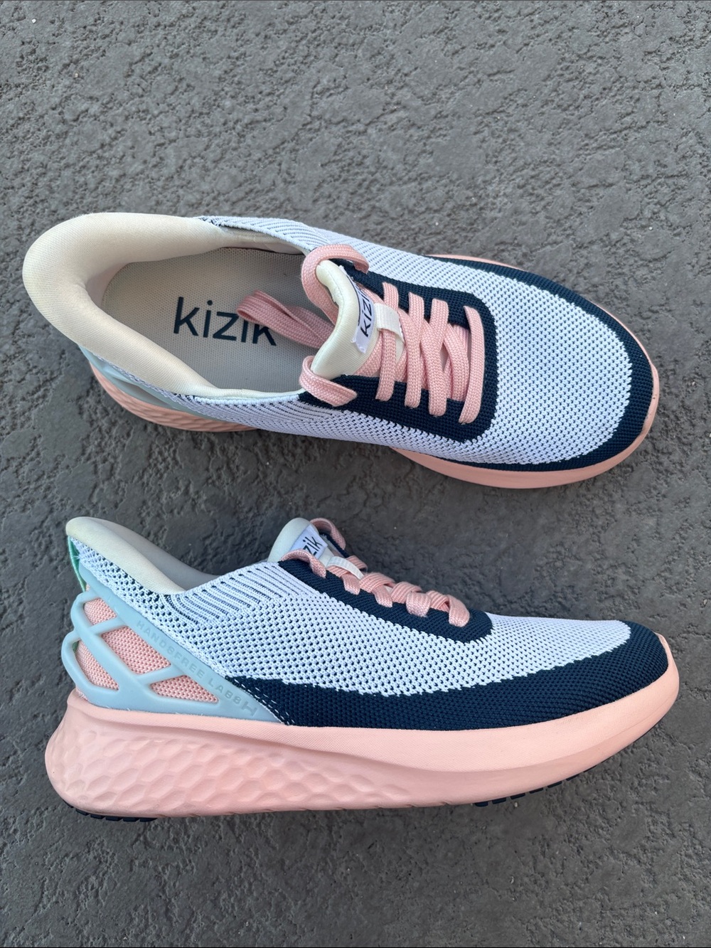 Kizik Athens Slip On Sneakers Shoes in Bahama Colorway Pink Womens Size 6.5